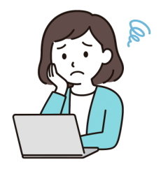 テンプレートで困った女性