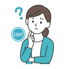 コストに悩む女性
